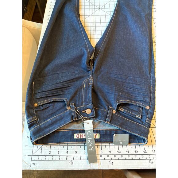 NWT J Brand Women's Bombshell Curvy Denim Jeans Dark Wash Straight Leg 27 - Picture 12 of 13